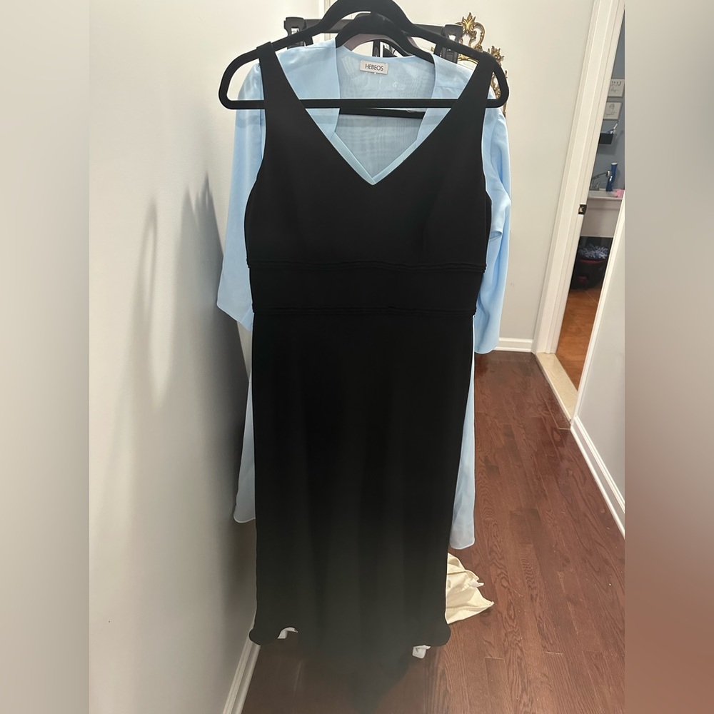 Evan pic one lined black flare party cocktail dressss black